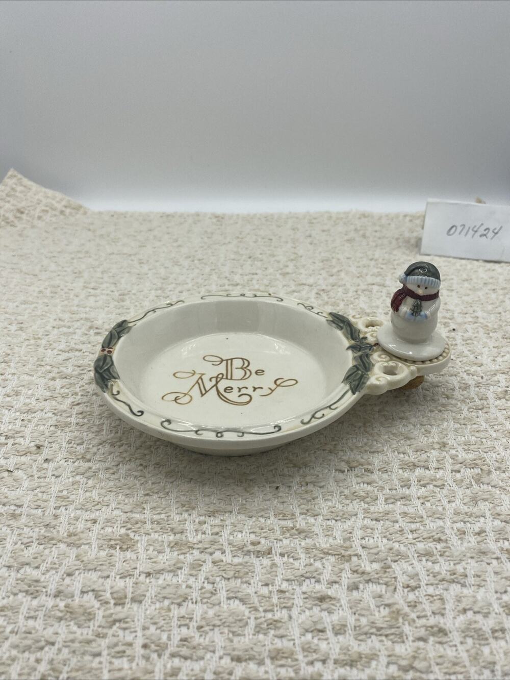 Holiday Traditions Wine Coaster With Snowman Stopper